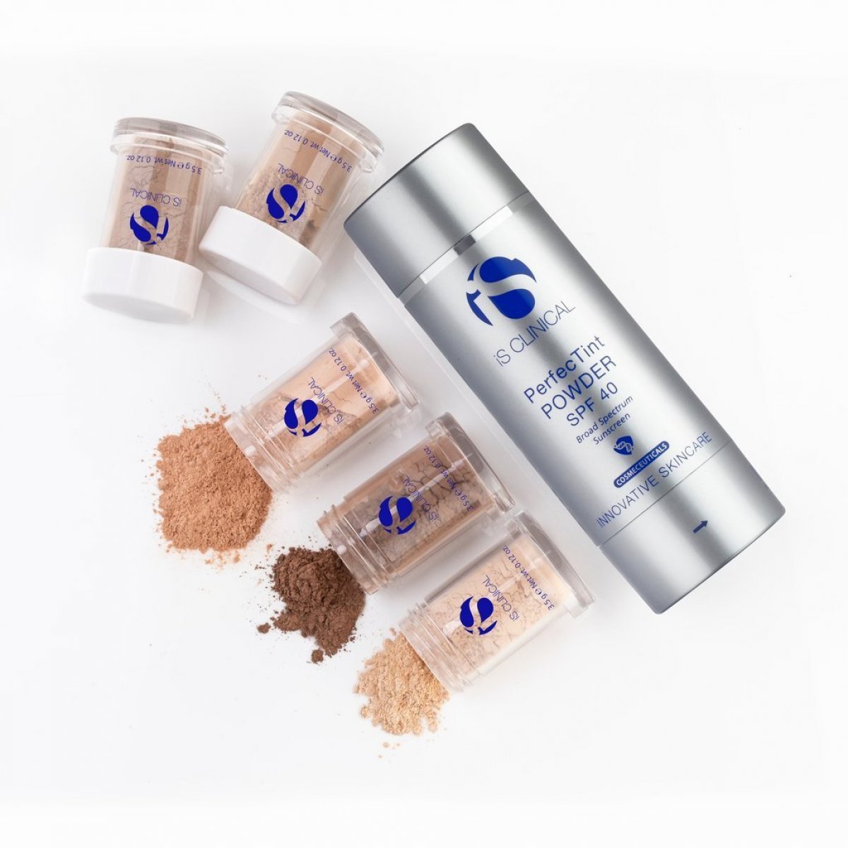 Is Clinical Perfect Tint Powder SPF40 - Сонцезахисна пудра СПФ 40 з ультрамякою щіточкою Кремова